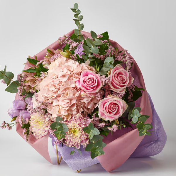 Μπουκέτο  με Φρέσκα Λουλούδια Εποχής σε ροζ αποχρώσεις MΠΟΥΚΕΤΑ Antheon