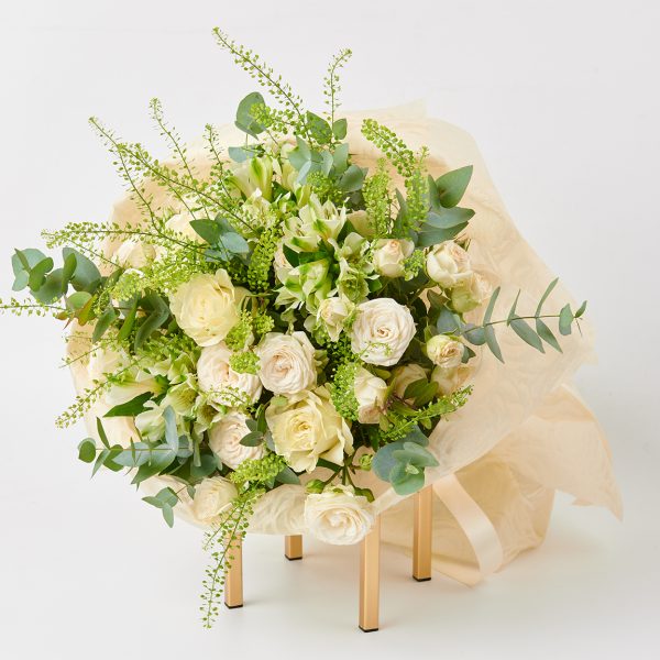 Bouquet of White Fresh Seasonal Flowers BOUQUET Antheon