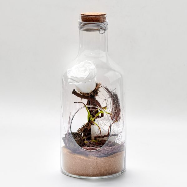 Forever Bottle Tall Λευκό FOREVER ROSES Antheon