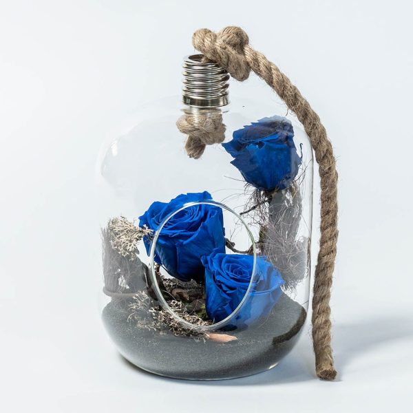 Forever Tripple Blue Lamp FOREVER ROSES Antheon