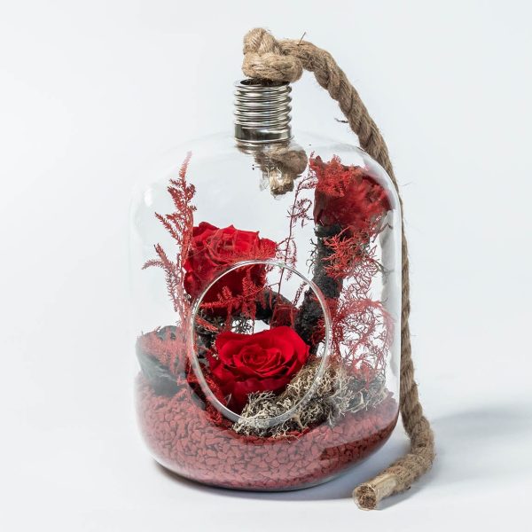 Forever Tripple Red Lamp FOREVER ROSES Antheon